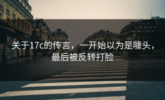 关于17c的传言，一开始以为是噱头，最后被反转打脸