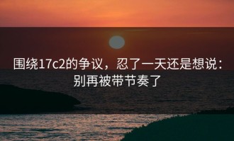 围绕17c2的争议，忍了一天还是想说：别再被带节奏了
