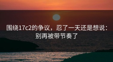 围绕17c2的争议，忍了一天还是想说：别再被带节奏了