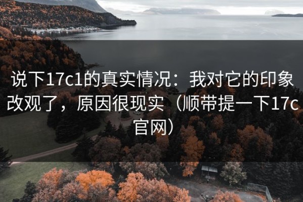 说下17c1的真实情况：我对它的印象改观了，原因很现实（顺带提一下17c官网）