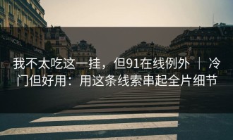 我不太吃这一挂，但91在线例外 ｜ 冷门但好用：用这条线索串起全片细节